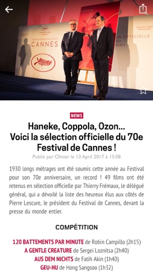 Cannes en Live ! - Blog sur le Festival de Cannes(圖5)-速報App