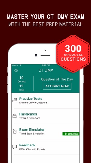 Connecticut DMV Practice Exam Prep 2017 