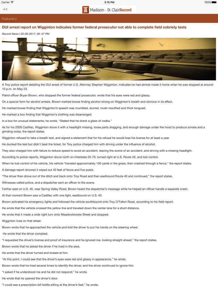 Madison/St Clair Record