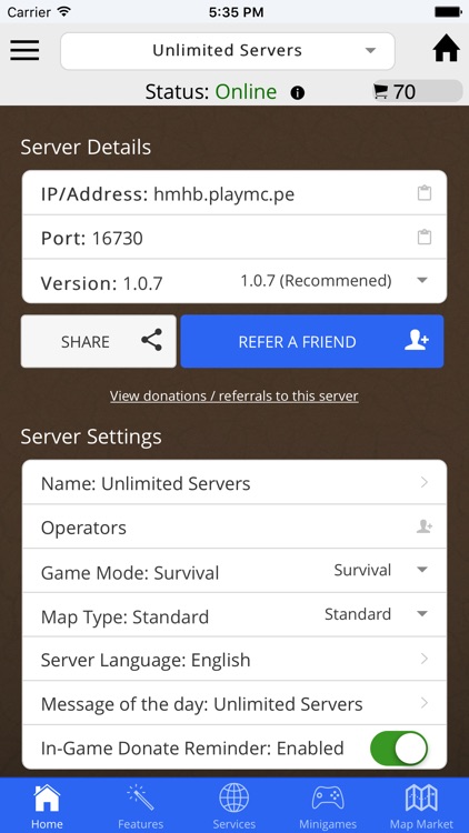 Server Maker - Multiplayer for Minecraft PE (MCPE)