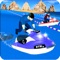 Floating Water Power Boat Racing Simulator in Sea