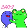 Laos Frog Stickers