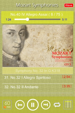 Mozart Symphonies No. 18 - 41. screenshot 3