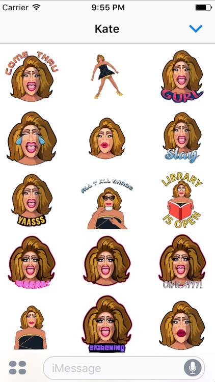 Vicky Boofont Drag Diva Stickers