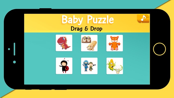 Baby Puzzle Drag  Drop
