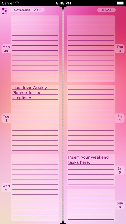 Diary "Weekly Planner" screenshot-3