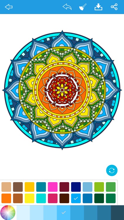 Mandala Coloring Book Adults Calm Color Therapy by Siriya Sappianlert