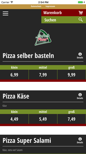 Einfach Pizza