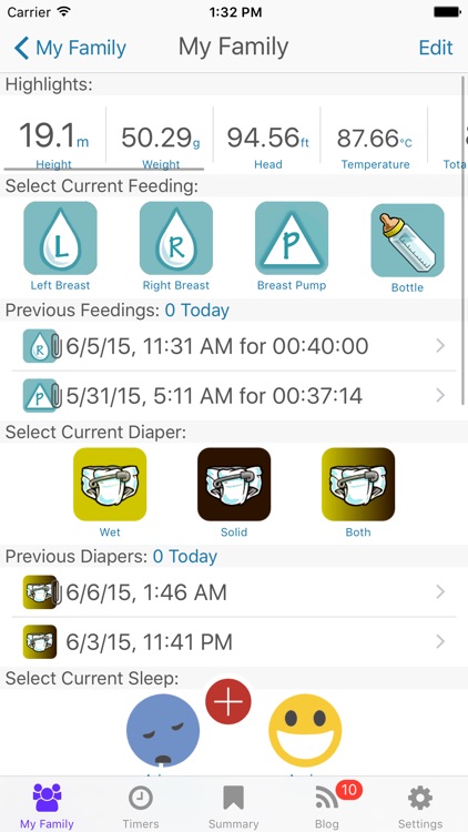Basic Baby - feed, medical log and track