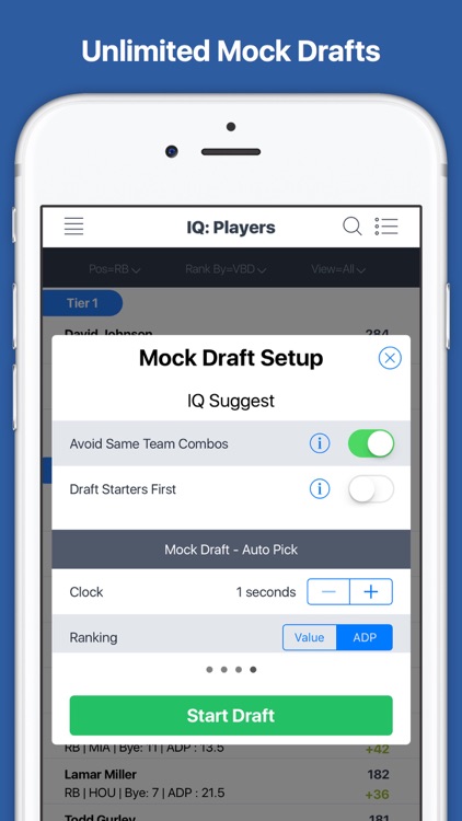 Fantasy Football Draft Kit IQ and Cheat Sheet 2017 screenshot-4