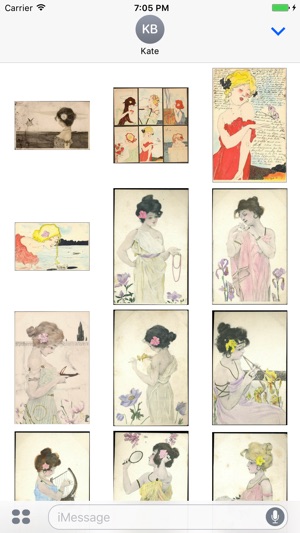 Raphael Kirchner Artworks Stickers(圖4)-速報App