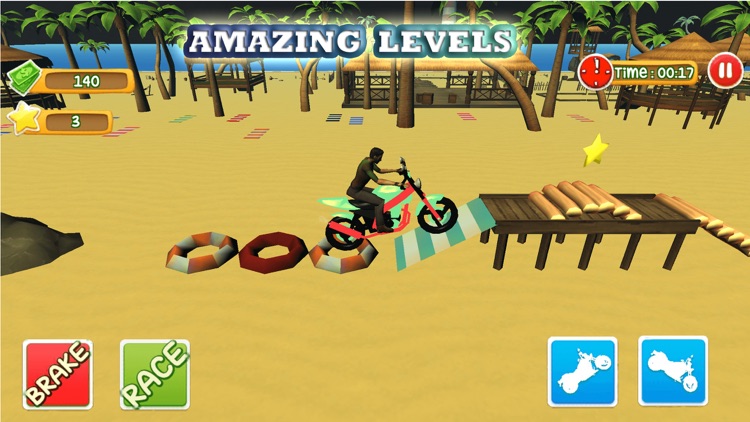 Blocky Super Moto Bike Rider