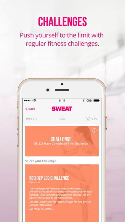 Sweat: Kayla Itsines' Bikini Body Fitness Workouts screenshot-3
