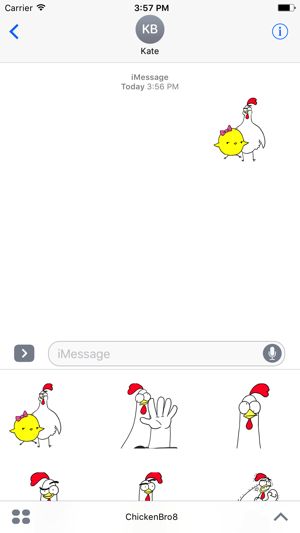 Chicken Bro 8 Sticker Pack