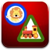 Icon Toddler kids learning with shapes & colors games