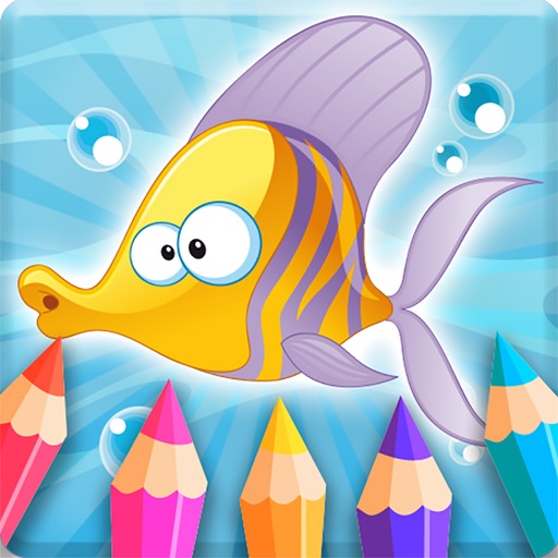 Colorful Diary: Fish Coloring icon