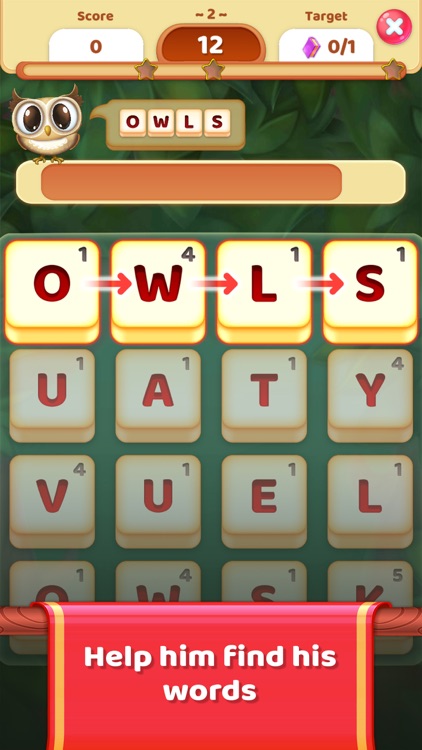 Owls and Vowels: Word Game