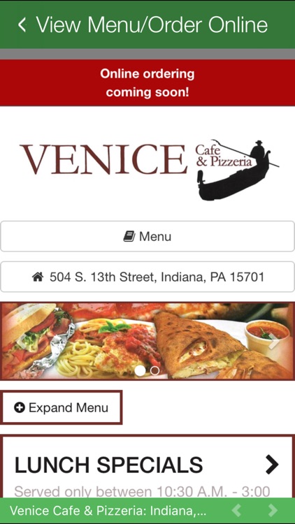 Venice Cafe & Pizzeria screenshot-3