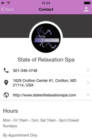 State of Relaxation Spa screenshot 2