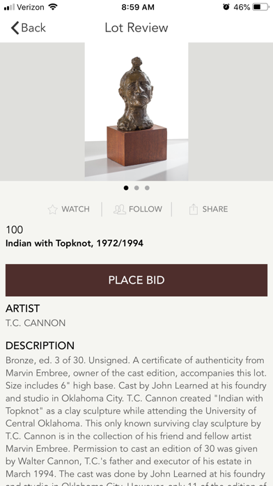 Larsen Art Auction screenshot 3
