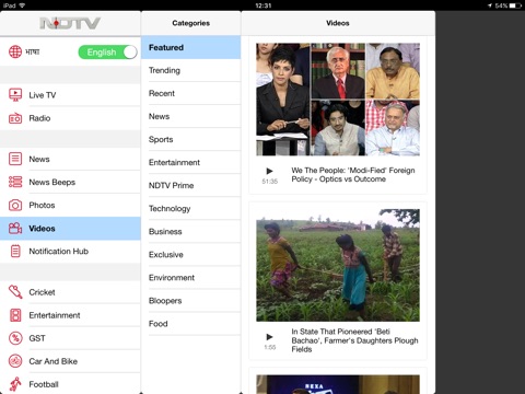 NDTV for iPad screenshot 4