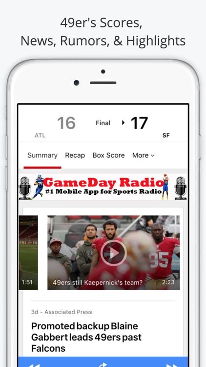 San Francisco GameDay Radio for 49ers Giants screenshot-3