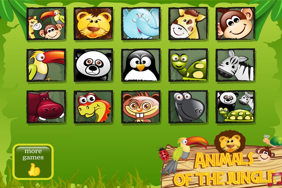 Animals of the jungle screenshot 2