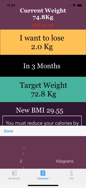 Weight Loss Calorie Calculator(圖4)-速報App