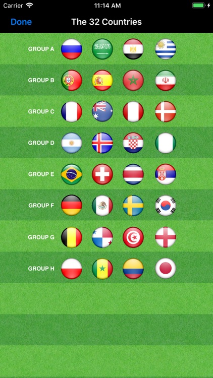 World Football Calendar 2018