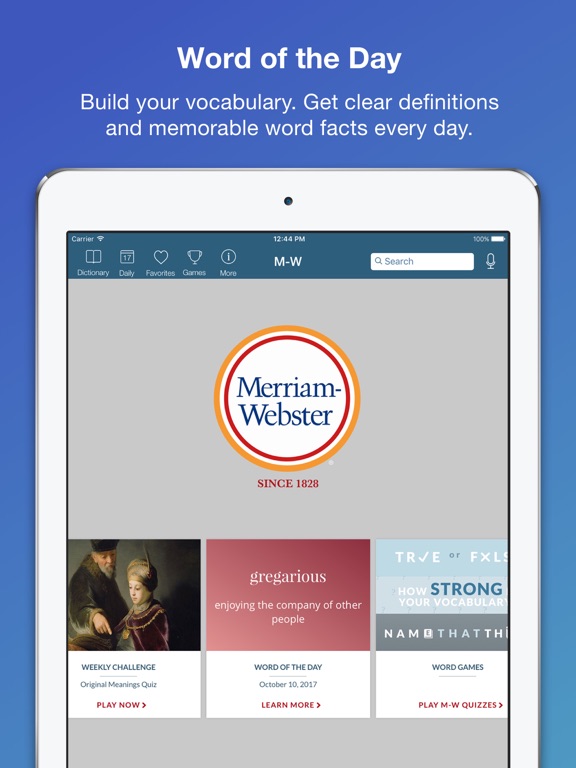 Merriam Webster Dictionary Pro By Merriam Webster Inc Ios
