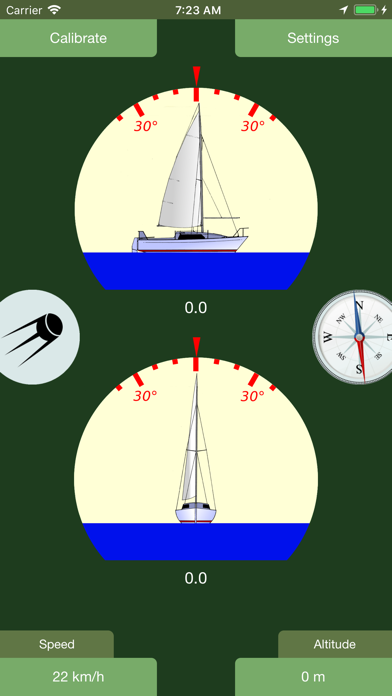 Inclinometer, speedometer screenshot 2