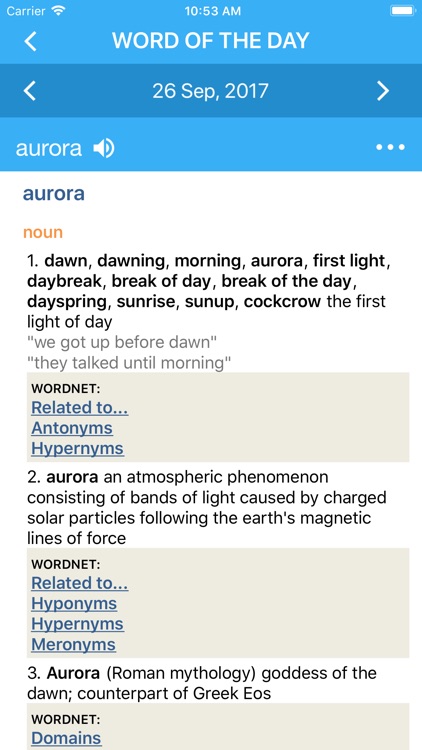 Advanced Dictionary&Thesaurus