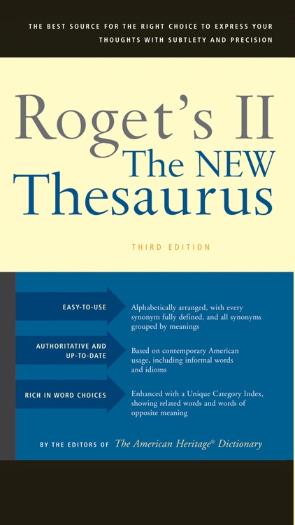 Roget's II: New Thesaurus