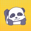 Panda Boo Cartoon Stickers