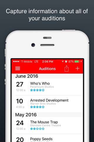 Actors Audition Log screenshot 3