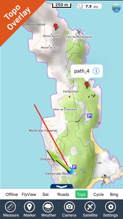 Atlantic Islands Galicia GPS Map Navigator