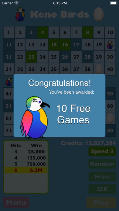 Keno Birds screenshot 4