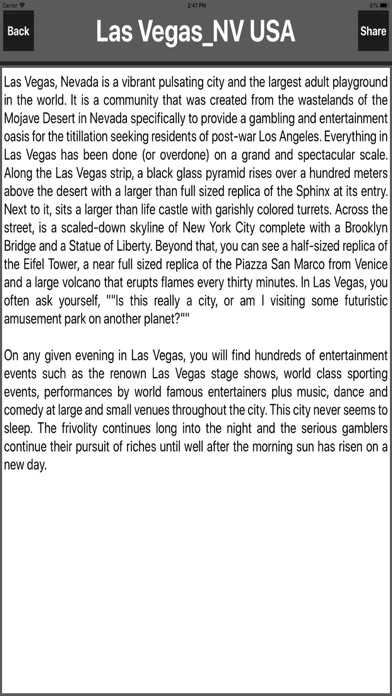 Las Vegas NV USA Travel Mapのおすすめ画像2