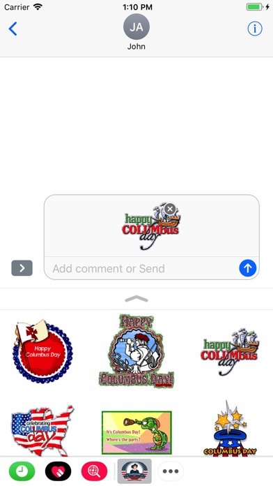 Columbus Day GIF Stickers 2017 screenshot 3
