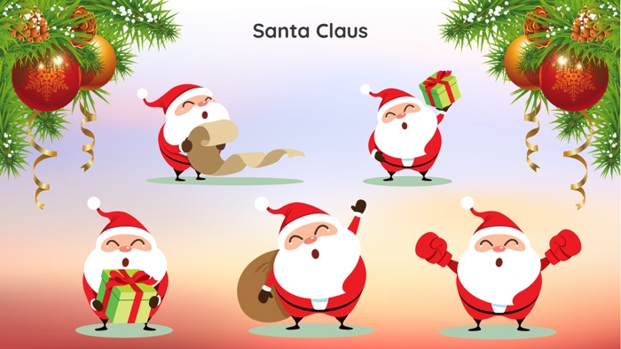 Santa Claus Christmas Sticker