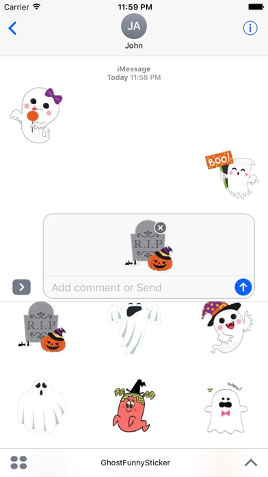 Ghost Funny Stickers screenshot 2