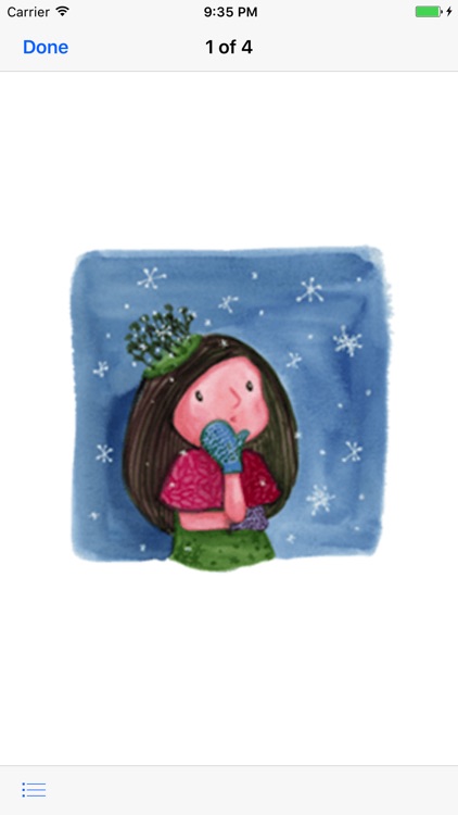 Pretty Girl in Winter Sticker