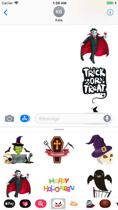 Happy Halloween Grisly Sticker screenshot 2