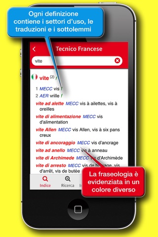 Dizionario Tecnico Francese screenshot 3