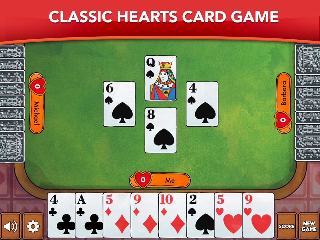 Hearts - Card Game Classic - Online Game Hack and Cheat  Gehack.com