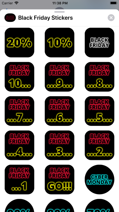 Super Black Friday Stickers screenshot 3