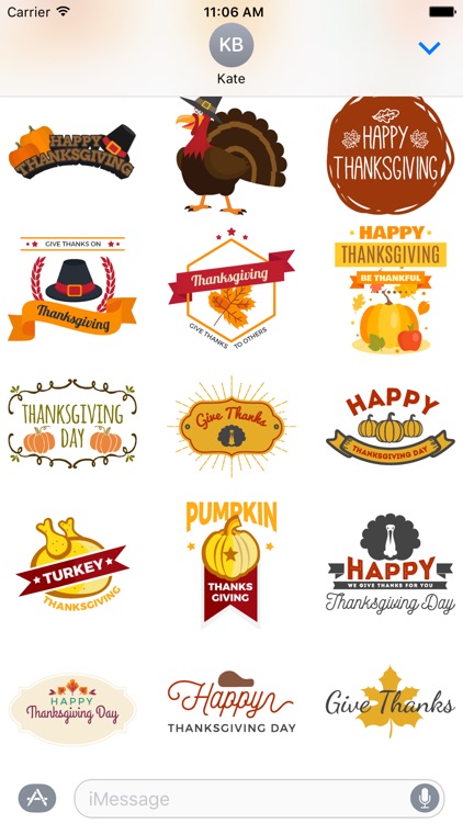Thanksgiving Stickers Pack! screenshot-5