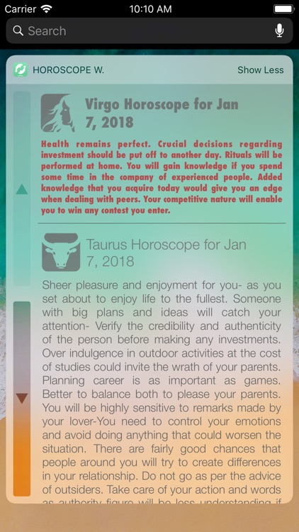 Horoscope Widget