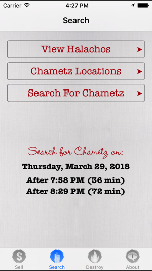 No Chametz