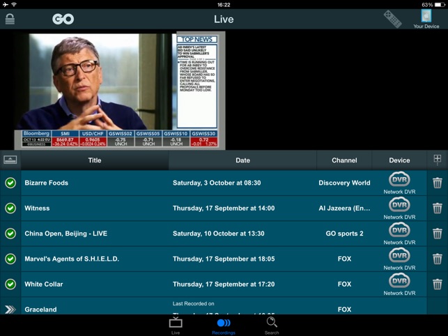 GO TV for iPad